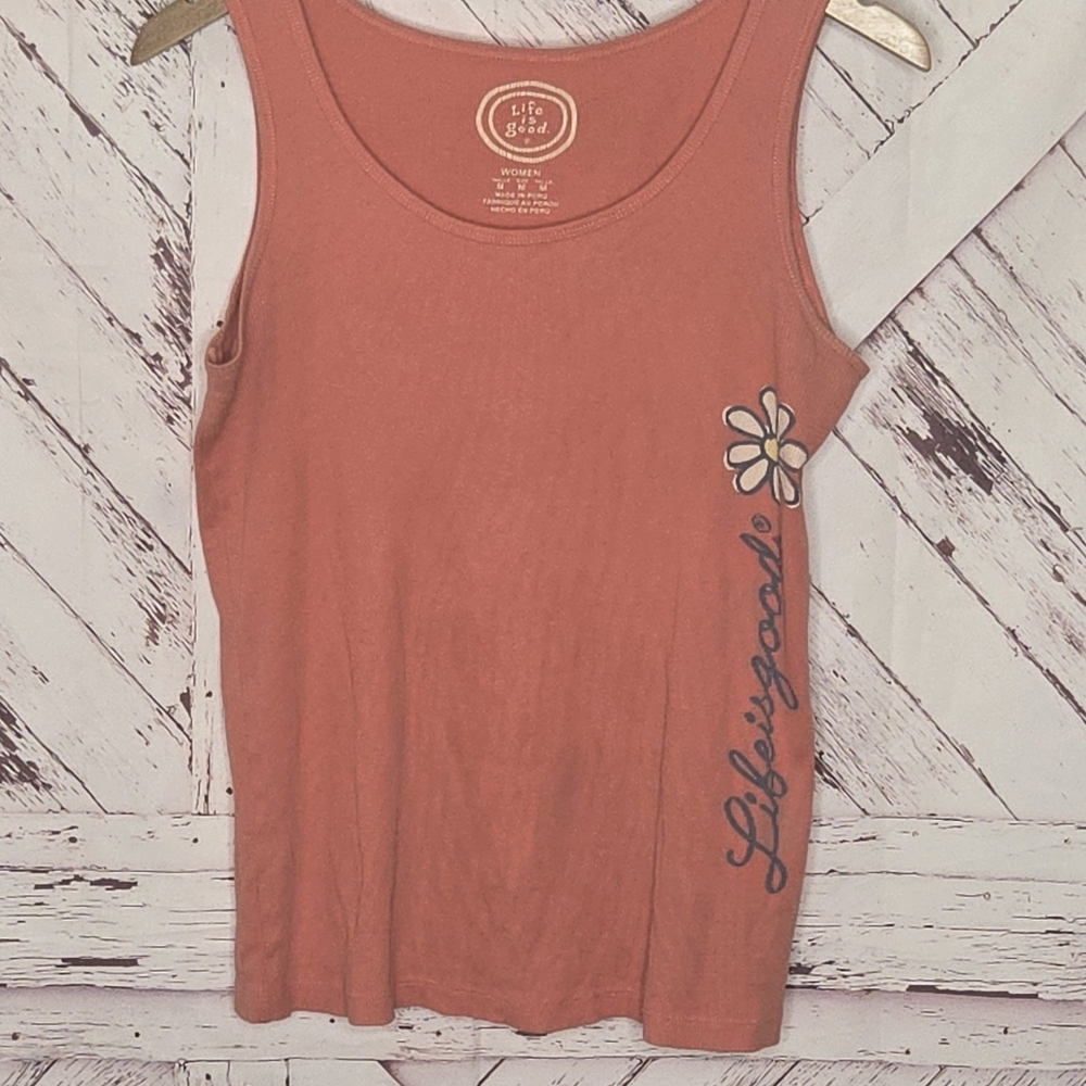 Life Is Good Ribbed Tank Top - Picture 3 of 4